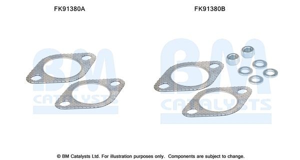 BM CATALYSTS Mounting Kit, catalytic converter Article number: FK91380 cheaply