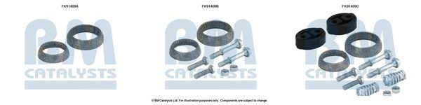 BM CATALYSTS Mounting Kit, catalytic converter Article number: FK91409 cheaply
