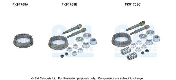 BM CATALYSTS Mounting Kit, catalytic converter Article number: FK91768 cheaply