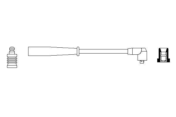 BOSCH Ignition lead Article number: 0 986 356 094 cheaply