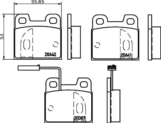 MINTEX Plaquettes de frein UGS: MDB1911 à peu de frais