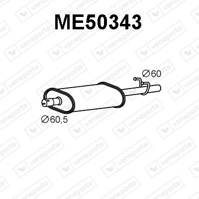 VENEPORTE Rear silencer Article number: ME50343 cheaply
