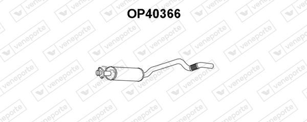 VENEPORTE Middle silencer Article number: OP40366 cheaply