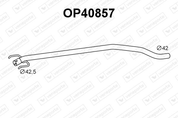 VENEPORTE Exhaust Pipe Article number: OP40857 cheaply