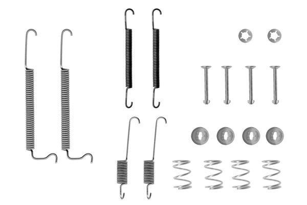 BOSCH 1 987 475 081 Juego de accesorios, zapatas de freno CORSA 1.6 GSI (F08, M08, F68, M68) 82 CV Gasolina 1993
