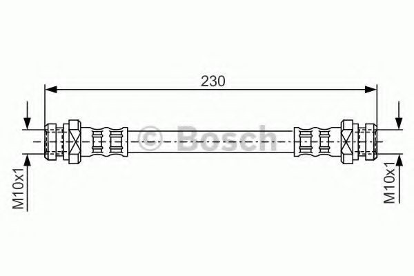 BOSCH Brake hose Article number: 1 987 476 195 cheaply