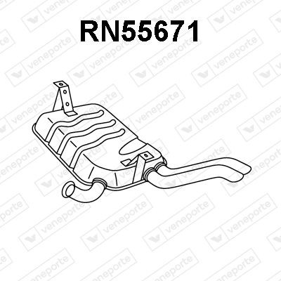 VENEPORTE Rear silencer Article number: RN55671 cheaply