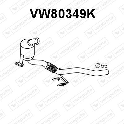 VENEPORTE Catalytic converter Article number: VW80349K cheaply