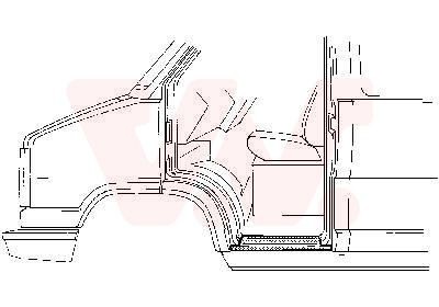VAN WEZEL Rocker panel Article number: 1745102 cheaply
