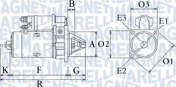 MAGNETI MARELLI Starter motor Article number: 063720325010 cheaply