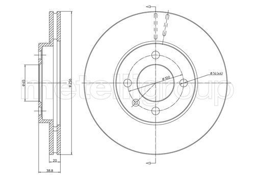 METELLI Brake disc Article number: 23-0230C cheaply