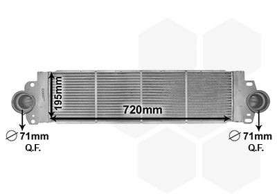 VAN WEZEL Intercooler Article number: 58004233 cheaply