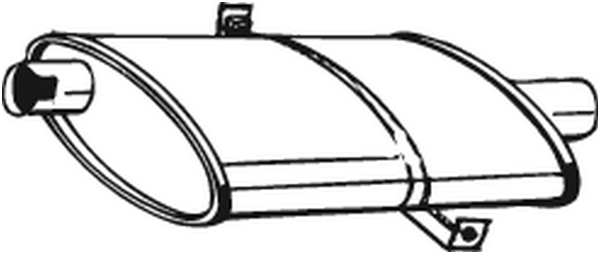 BOSAL Rear silencer Article number: 148-327 cheaply