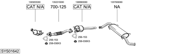 BOSAL Rear silencer Article number: 185-161 cheaply