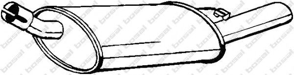 BOSAL Rear silencer Article number: 185-235 cheaply