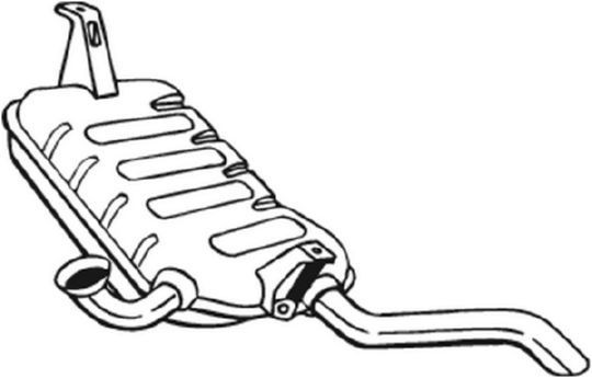 BOSAL Rear silencer Article number: 200-809 cheaply