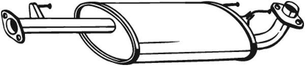 BOSAL Rear silencer Article number: 233-867 cheaply