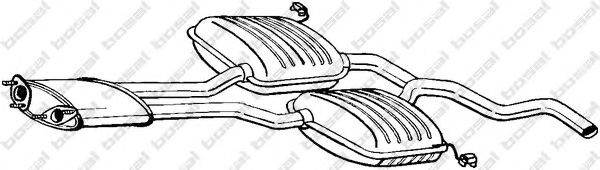 BOSAL Middle silencer Article number: 284-523 cheaply