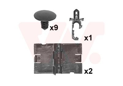VAN WEZEL Mounting Kit, bonnet Article number: 4386797 cheaply
