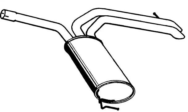 VEGAZ Rear silencer Article number: OS-649 cheaply
