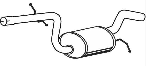 VEGAZ Middle silencer Article number: SKS-96 cheaply