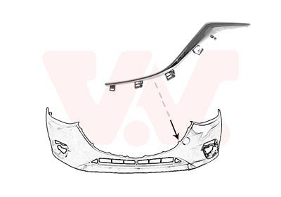VAN WEZEL Cover, bumper Article number: 2744581 cheaply