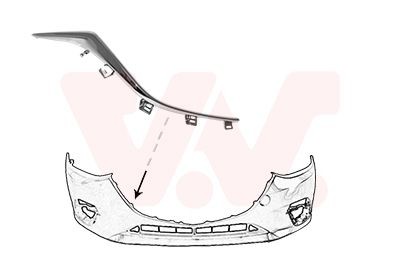 VAN WEZEL Cover, bumper Article number: 2744582 cheaply