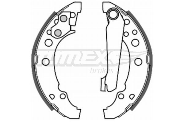 TOMEX brakes Brake Shoe Set Article number: TX 20-23 cheaply