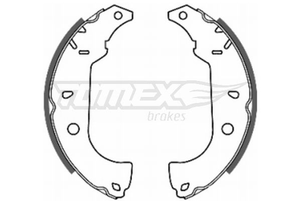 TOMEX brakes Brake Shoe Set Article number: TX 20-26 cheaply