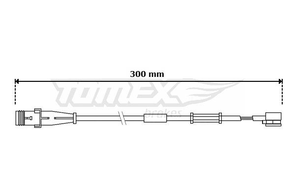 TOMEX brakes Brake pad wear sensor Article number: TX 30-70 cheaply