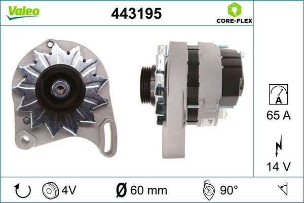 VALEO Alternator Article number: 443195 cheaply