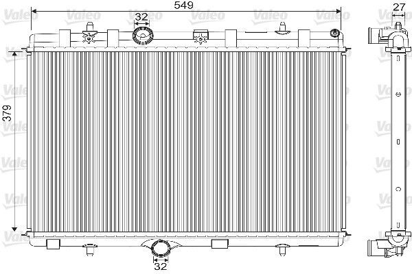 VALEO Engine radiator Article number: 733101 cheaply