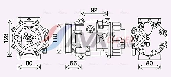 AVA COOLING SYSTEMS Fan, radiator Article number: MS7719 cheaply