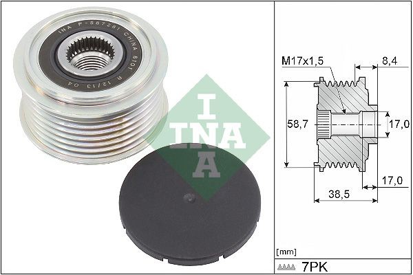 INA Alternator Freewheel Clutch Article number: 535 0318 10 cheaply