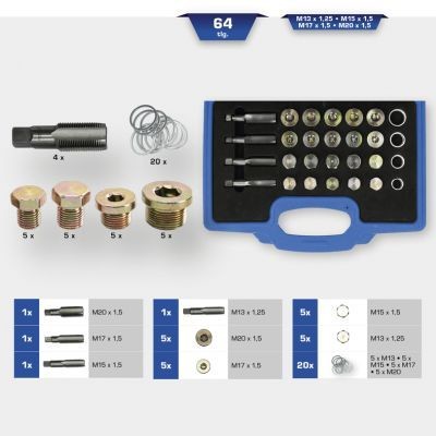 KS TOOLS Rep.sæt, olieaftapning-gevind Varenummer: BT711250 billige