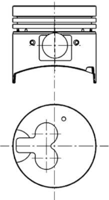 KOLBENSCHMIDT Piston Article number: 40067600 cheaply