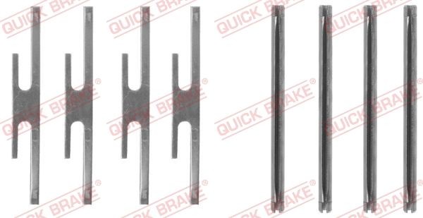 QUICK BRAKE 109-1072 Lisakomplekt, ketaspiduriklotsid ASTRA 1.6 D 54 HP Diisel 1991