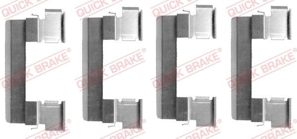 QUICK BRAKE Accessory Kit, disc brake pads Article number: 109-1655 cheaply