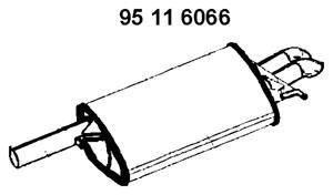 VEGAZ Rear silencer Article number: VS-478EBER cheaply