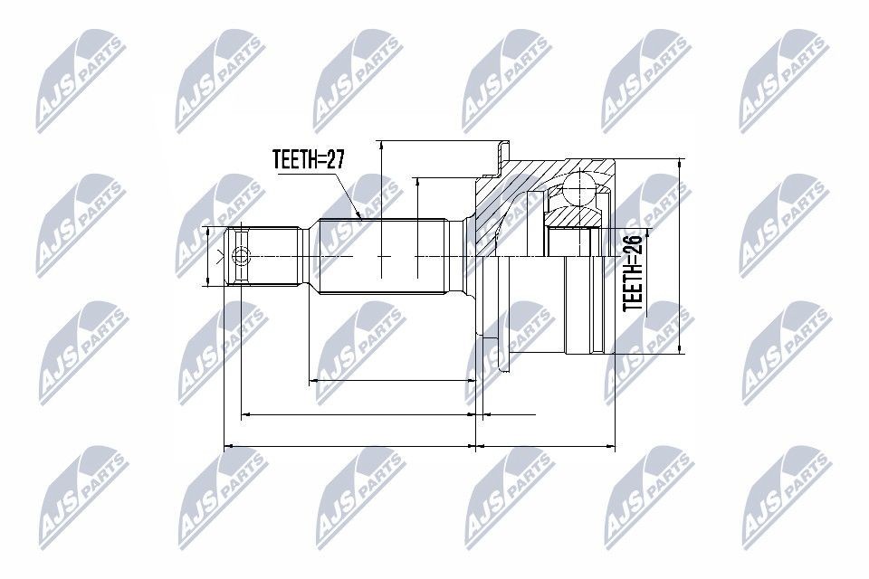 NTY Joint kit, drive shaft Article number: NPZ-MS-060 cheaply