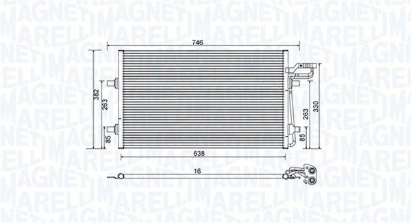 MAGNETI MARELLI Kondensaator, kliimaseade Artikli number: 350203934000 soodsalt
