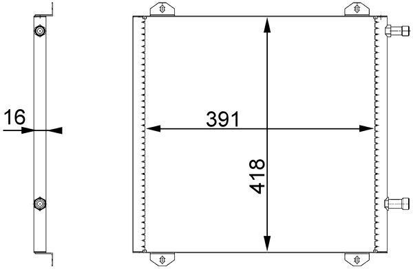 MAHLE ORIGINAL Air conditioning condenser Article number: AC 675 000S cheaply