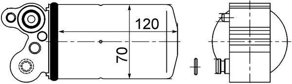 MAHLE ORIGINAL Dryer, air conditioning Article number: AD 101 000S cheaply
