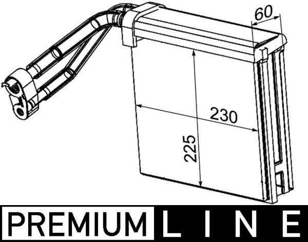 MAHLE ORIGINAL Air conditioning evaporator Article number: AE 95 000P cheaply