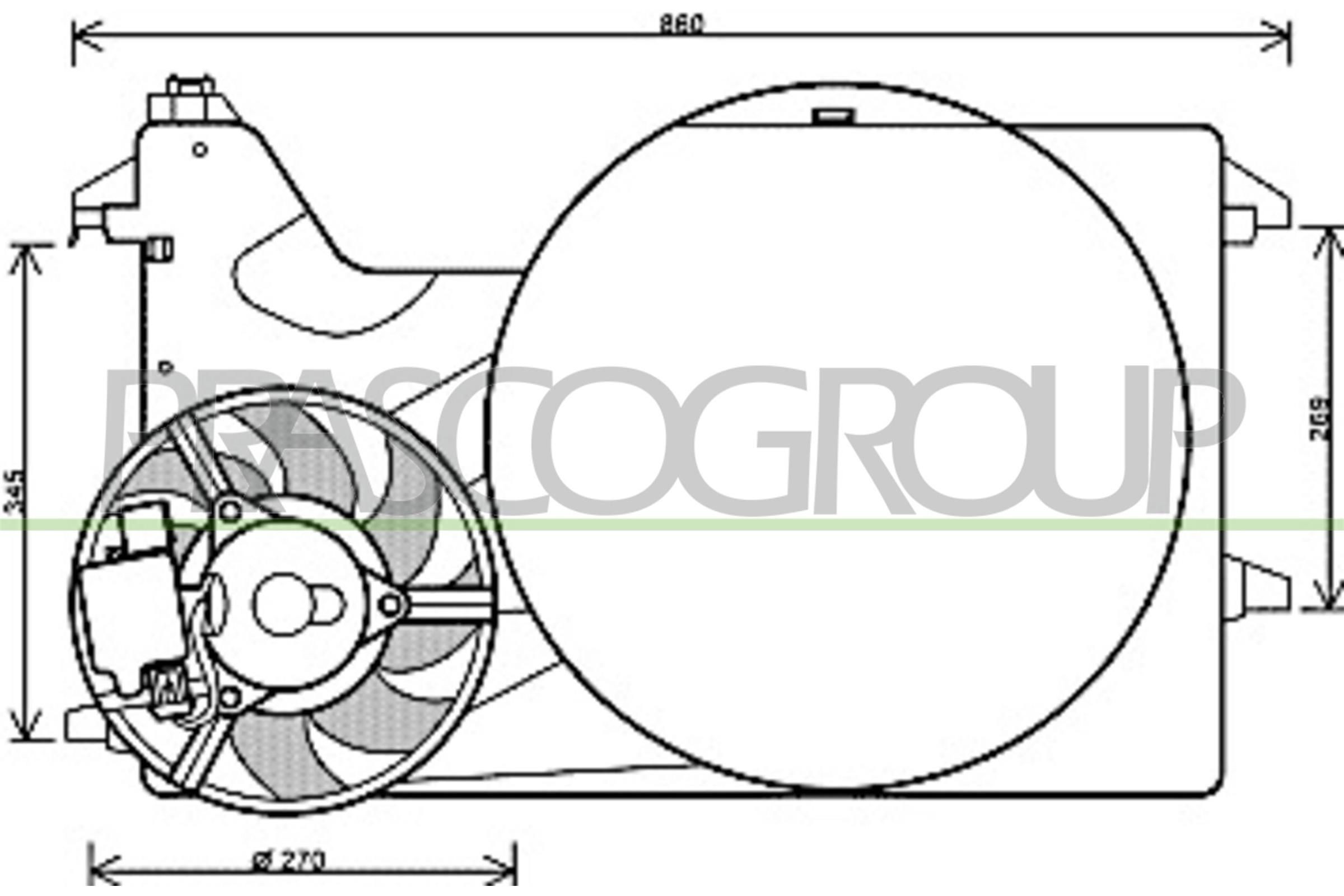 PRASCO Radiaatori ventilaator Artikli number: FD912F002 soodsalt