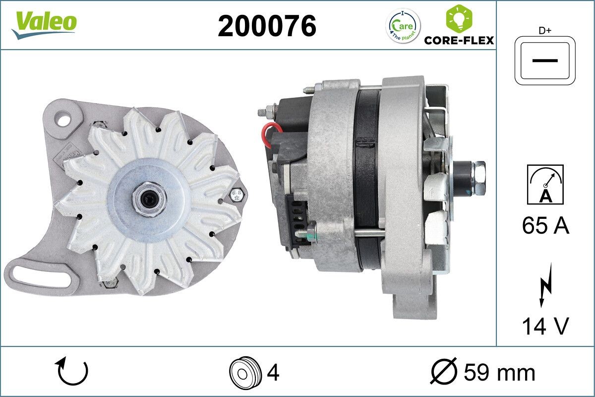 VALEO Alternator Article number: 200076 cheaply
