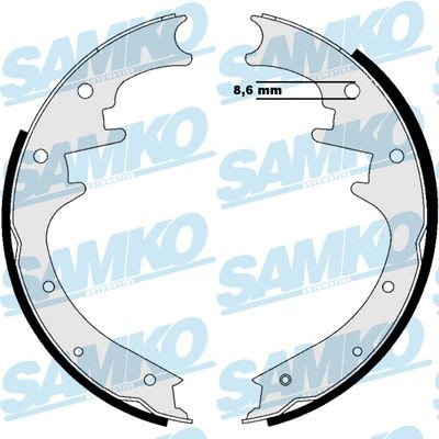 SAMKO Brake Shoe Set Article number: 87205 cheaply