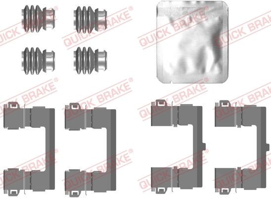 QUICK BRAKE 109-0112 Lisakomplekt, ketaspiduriklotsid INSIGNIA 2.0 GSi 4x4 (35) 209 HP Diisel