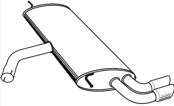 VEGAZ Rear silencer Article number: VS-634 cheaply