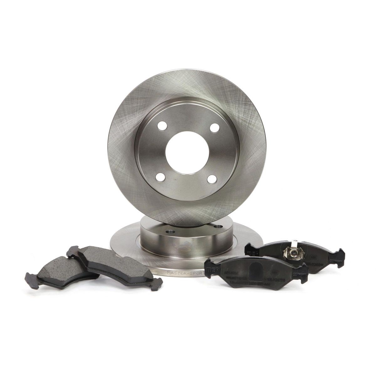 MASTER-SPORT Brake discs and pads set Article number: 201201410 cheaply